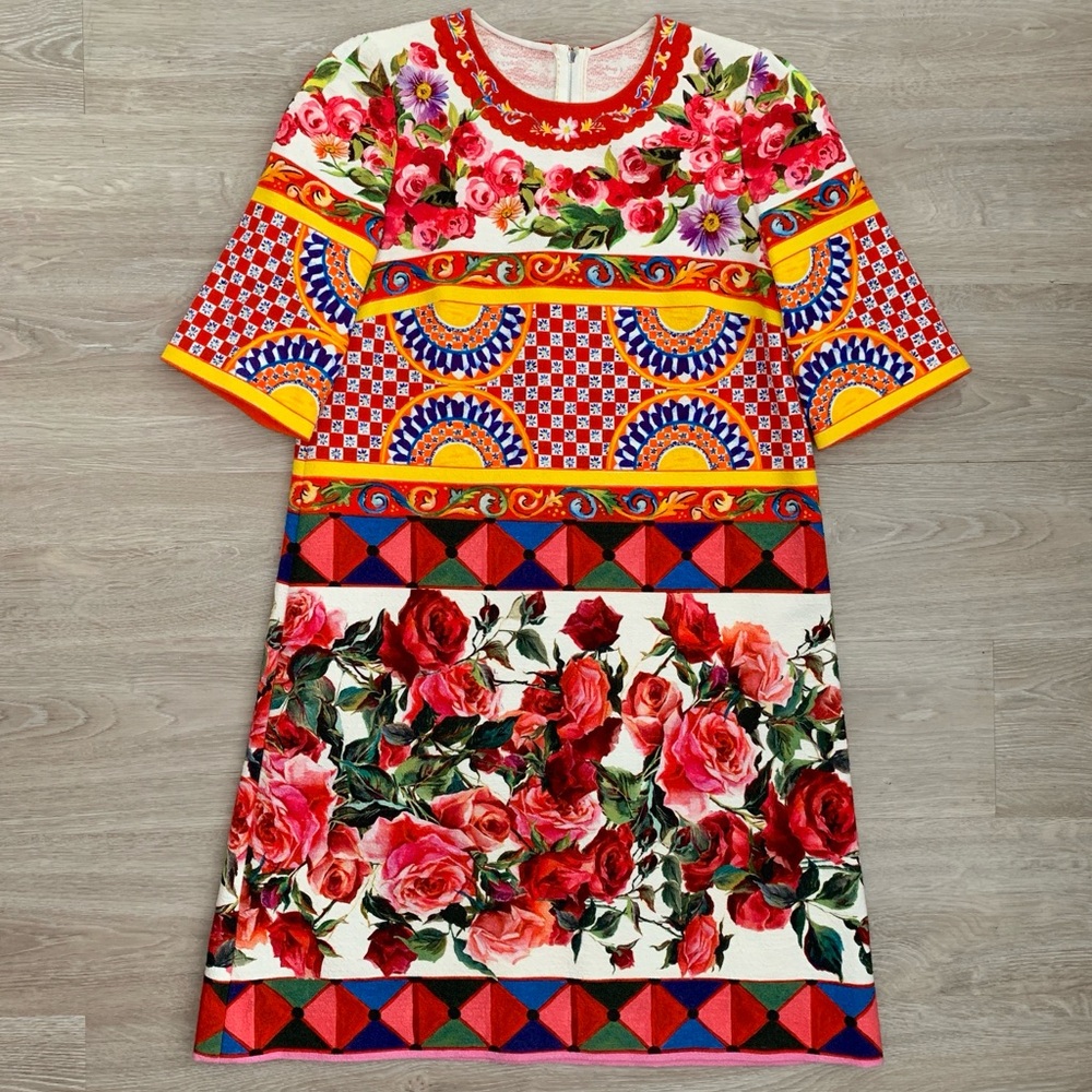 Dolce & Gabbana's vibrant Carretto Print Dress